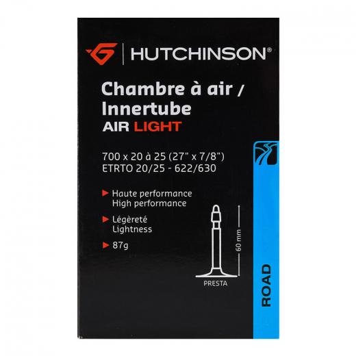 HUTCHINSON CHAMBRE A AIR AIR LIGHT 700X20/25 PRESTA 60MM