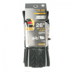 BIKE ORIGINAL PNEU CITY 26X1.75 BANDES REFLECTIVES ANTI-CREVAISON