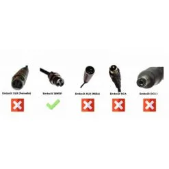 Doctibike Chargeur Lithium Ion 24V2A - Embout 18M3P