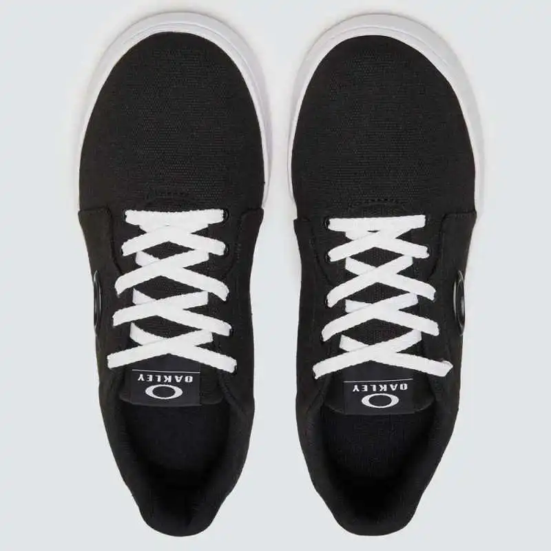 Chaussure Oakley Canvas Flyer Sneaker Noir Semelle Blanche – Image 3
