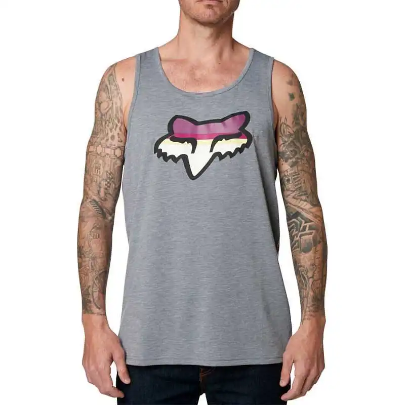 Débardeur Fox Technique Head Strike Gris – Image 3