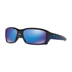Oakley Straightlink Polished Noir Lentilles Bleu Iridium