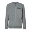 Sweat Oakley Reverse Full Zip Bomber Gris