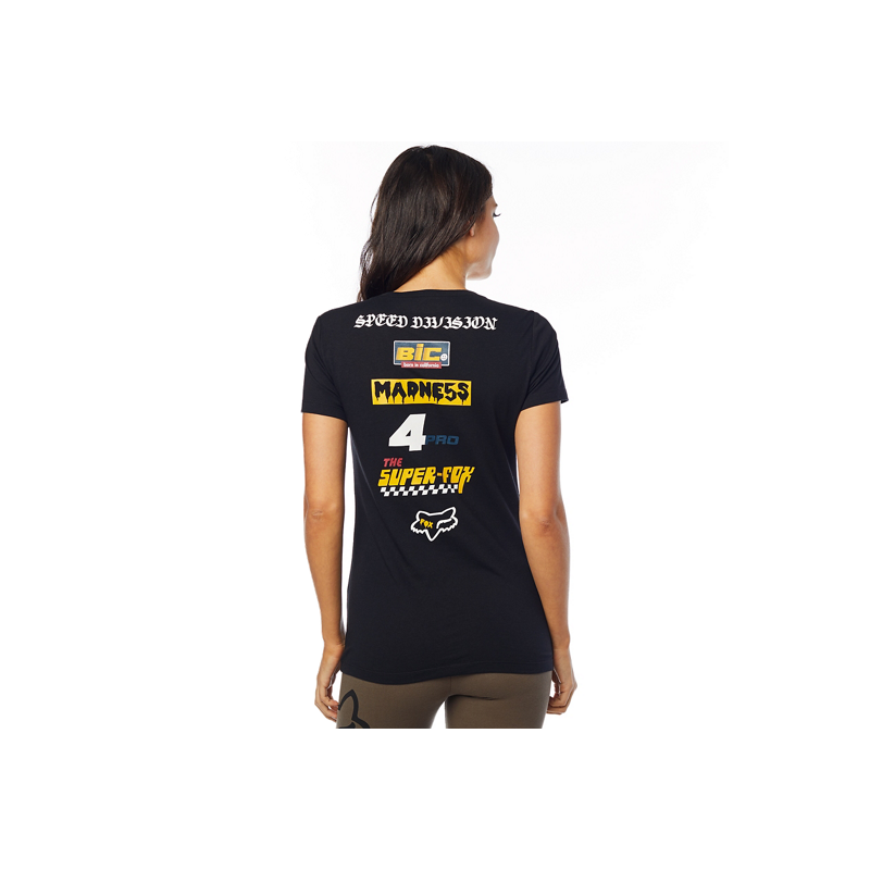 Tee-shirt Fox Femme The Super Black – Image 2