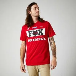 Tee-shirt Fox HONDA Premium Rouge