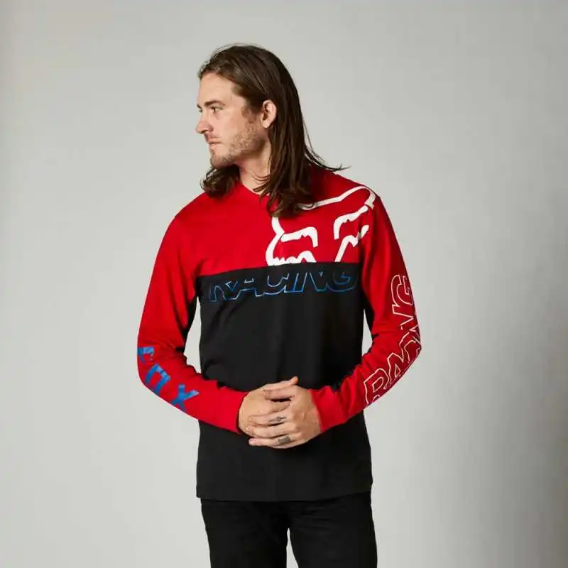 Tee-shirt Fox SKEW Manches Longues Flame Red – Image 3