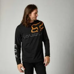 Tee-shirt Fox SKEW Manches Longues Noir